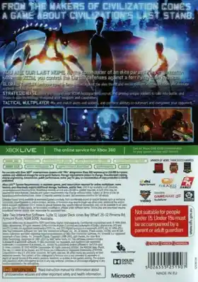 XCOM Enemy Unknown (USA) box cover back